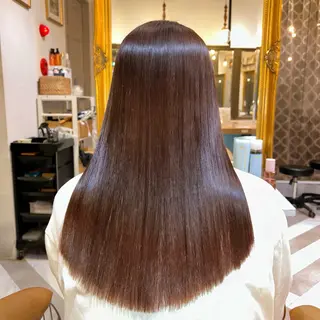 ロング カラー 髪質改善【縮毛矯正】 北千住で美髪に導く人のヘアスタイル