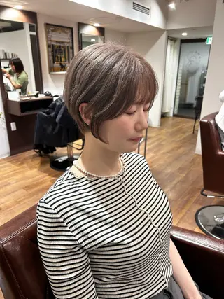 ショート YUZA grow hair 【ユーザ グロウ ヘア】所属・縮毛矯正/似合わせ カット/伊藤はるかのヘアスタイル