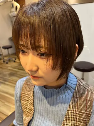 ショート カラー すばる/縮毛矯正 /似合わせカラーのヘアスタイル