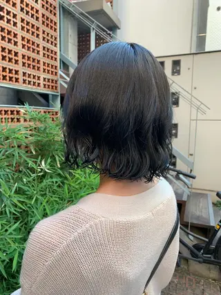 パーマ ボブパーマコテ巻き風 パーマNo1深江秀平のヘアスタイル