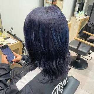 ミディアム カラー 透明感カラー×ヘア アレンジ🪽しおりのヘアスタイル