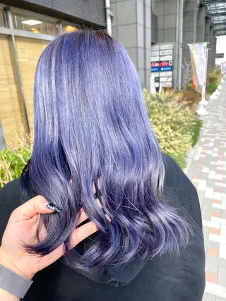 ロング カラー SOYON なんば店所属・水島 真彩のヘアスタイル