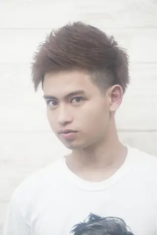 ショート カラー ヘアアレンジ メンズ 枝毛カット＆髪質改善 満足NO.1岡しゃんのヘアスタイル