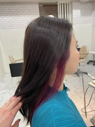 ミディアム カラー 保々  雄輝のヘアスタイル