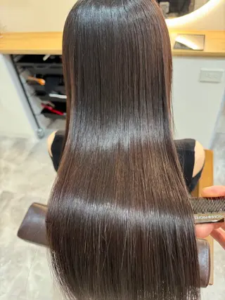 ロング カラー ヘアアレンジ キッズ 横浜関内髪質改善 re:Magoのヘアスタイル