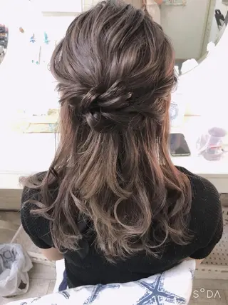 セミロング 六本木/ヘアセット /hairmakeのヘアスタイル