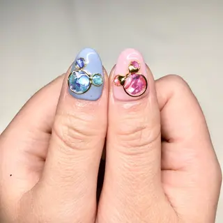 カラー ネイル マツエク・マツパ 福田 加奈のネイルデザイン