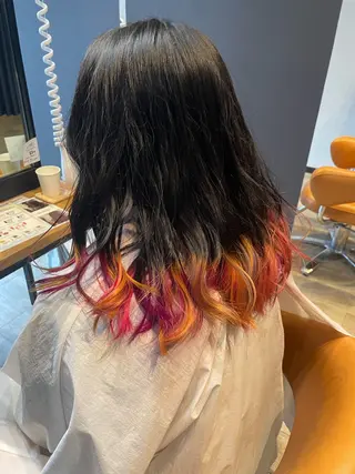 セミロング カラー 髪質改善/ブリーチ 田代 龍我のヘアスタイル