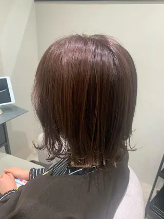 ミディアム EARTH  紫竹山 🦋本間未来🦋のヘアスタイル