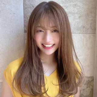 ロング 佐京春奈/縮毛矯正 髪質改善/美髪カラーのヘアスタイル