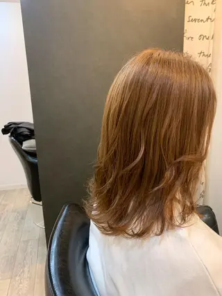 セミロング カラー ☺︎Ayaka ☺︎のヘアスタイル