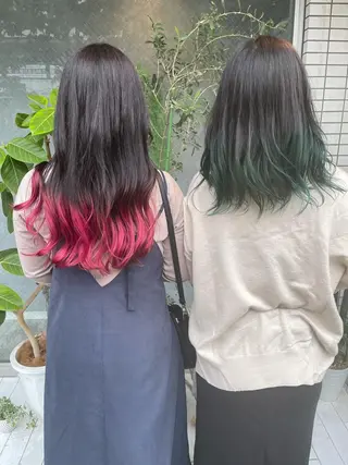 セミロング StellA所属・アートディレクター ワダヒサノリのヘアスタイル