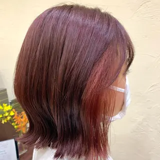 ミディアム in'dexhair U所属・ブリーチ🌈ハイトー ンカラー ✨アニカ✨のヘアスタイル