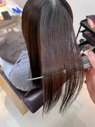 ロング 🫧‪満足度100% 🫧縮毛矯正OMAEのヘアスタイル