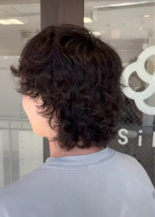 ミディアム パーマ メンズ メンズ指名多数!! SiLO 田島のヘアスタイル