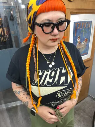 ヘアアレンジ TNB TOKYO所属・エクステ/コーンロウ KURUMI⛓️🔥のヘアスタイル