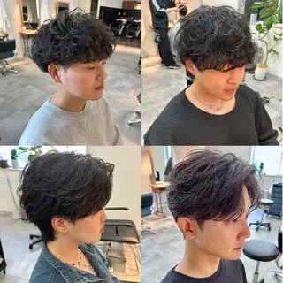 パーマ メンズ 男の理想を叶える🔥 メンズパーマ特化｜関のヘアスタイル
