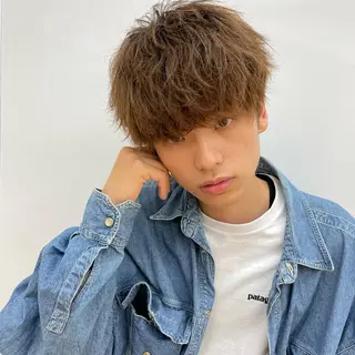 ショート メンズ メンズカット✂️ パーマ寺西優真のヘアスタイル