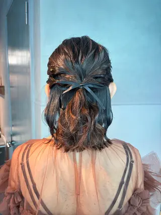 ミディアム ヘアアレンジ インナーカラー🎀/ Yuzukiのヘアスタイル