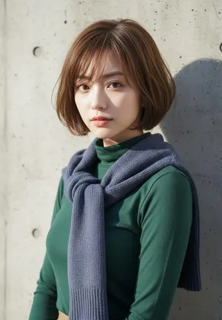 ショート カラー パーマ さく/髪質改善× 縮毛矯正/町田のヘアスタイル