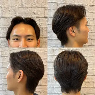 セミロング 上町理髪店所属・Syunta Sato/佐藤駿太のヘアスタイル