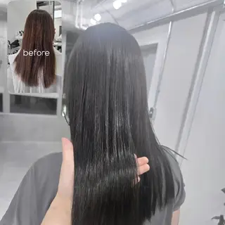 カラー ロング 縮毛矯正/ブリーチ/ 髪質改善mikuのヘアスタイル