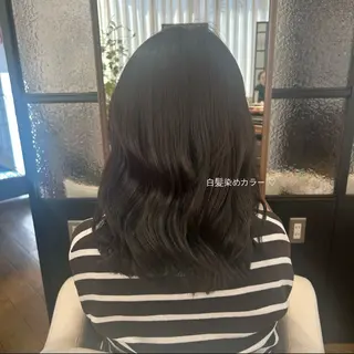 セミロング カラー 🫧 河内 瑠莉  🫧のヘアスタイル