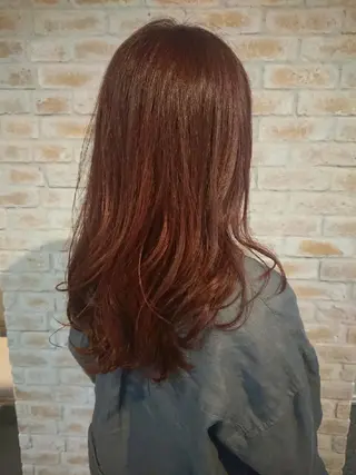 ロング カラー 赤松 摩美のヘアスタイル