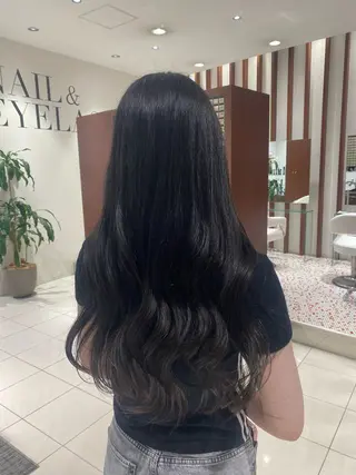 ロング 中谷 明日香のヘアスタイル