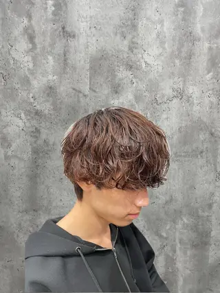 ショート パーマ メンズ シャドウパーマ/縦落 ちパーマ 大久保拓実のヘアスタイル