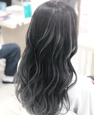 セミロング カラー ハイライト特化/艶カ ラー/FUMIYAのヘアスタイル