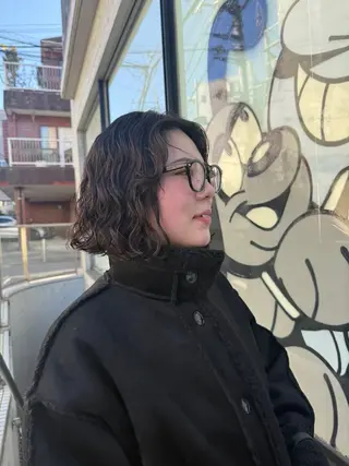 ミディアム デジタルパーマ/ ウェーブパーマ/神野のヘアスタイル