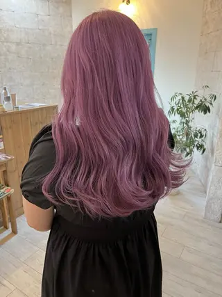 ロング カラー Agu hair time所属・time_ メラニーのヘアスタイル