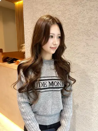 ロング 竹田 真梨子のヘアスタイル