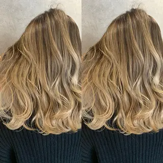 ミディアム カラー ヘアアレンジ Labimani所属・美髪整形✨髪質改善 ✨中村弘仁/チーフのヘアスタイル