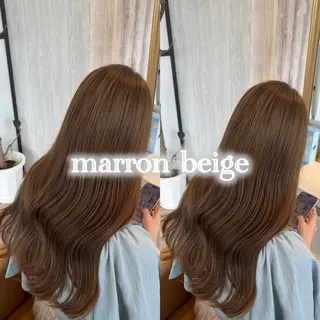 ロング カラー ブリーチなしWカラー レイヤー/Rickyのヘアスタイル