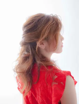 セミロング カラー パーマ アドミラルYoshi oのヘアスタイル
