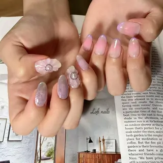 セミロング ネイル Lofi nails ゆきこのネイルデザイン
