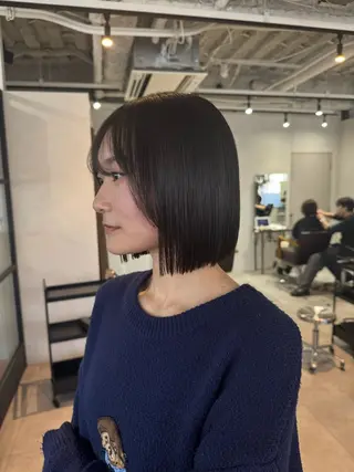 ミディアム 🌈ボブ/縮毛矯正/ 梅田美容室🌈もあのヘアスタイル