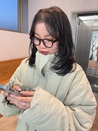 ミディアム カラー Kouta/似合わせ /パーマ/カラーのヘアスタイル