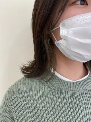 ミディアム カラー 髪質改善/白髪ぼかし レイヤー　🌱千咲季のヘアスタイル