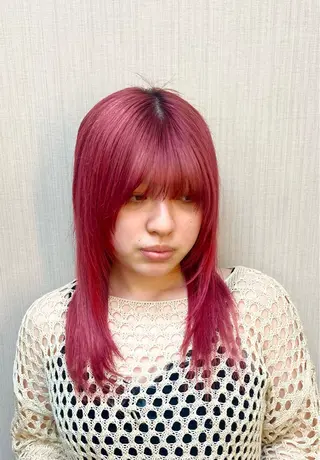 ロング カラー 上野 瑞貴のヘアスタイル