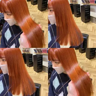 ロング カラー 艶カラー/韓国顔周り 🎀mamiのヘアスタイル