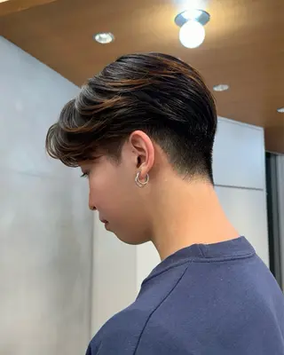 メンズ nicoTOKYO 原宿所属・センターパート /メンズ/海野颯生のヘアスタイル