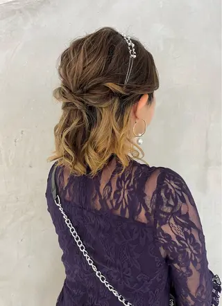 ヘアアレンジ effect横浜所属・切りっぱなしボブ/ 艶カラー/綾莉のヘアスタイル