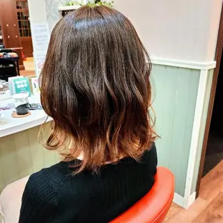 ミディアム カラー R hair🧡 伊藤美和🤎のヘアスタイル