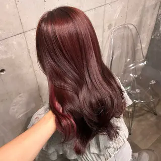 セミロング IS所属・横浜美容室/透明感 カラー/レイヤーのヘアスタイル