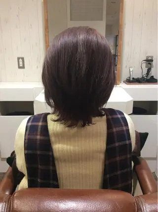 カラー くろいわ りほのヘアスタイル