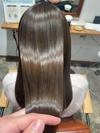 ロング カラー ベージュ/ 髪質改善 /末田柊希のヘアスタイル