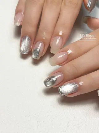ネイル Li'a Bloom所属・🦋🤍 madoka🤍のネイルデザイン